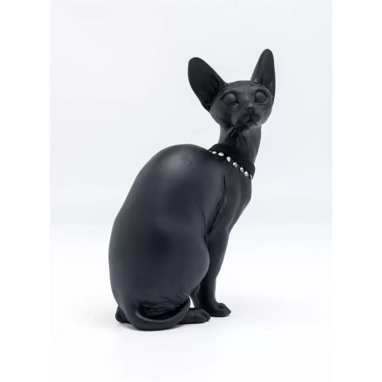 Deko & Geschenkartikel-KARE Design Deko Figur Sitting Cat Audrey Schwarz 27Cm