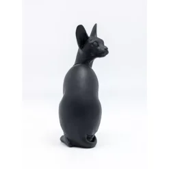 Deko & Geschenkartikel-KARE Design Deko Figur Sitting Cat Audrey Schwarz 27Cm