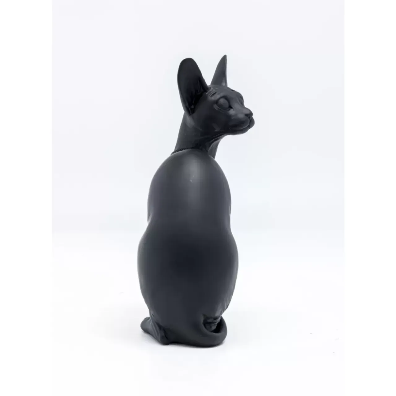 Deko & Geschenkartikel-KARE Design Deko Figur Sitting Cat Audrey Schwarz 27Cm