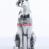 Deko & Geschenkartikel-KARE Design Deko Figur Sitting Cat Rivet Chrome