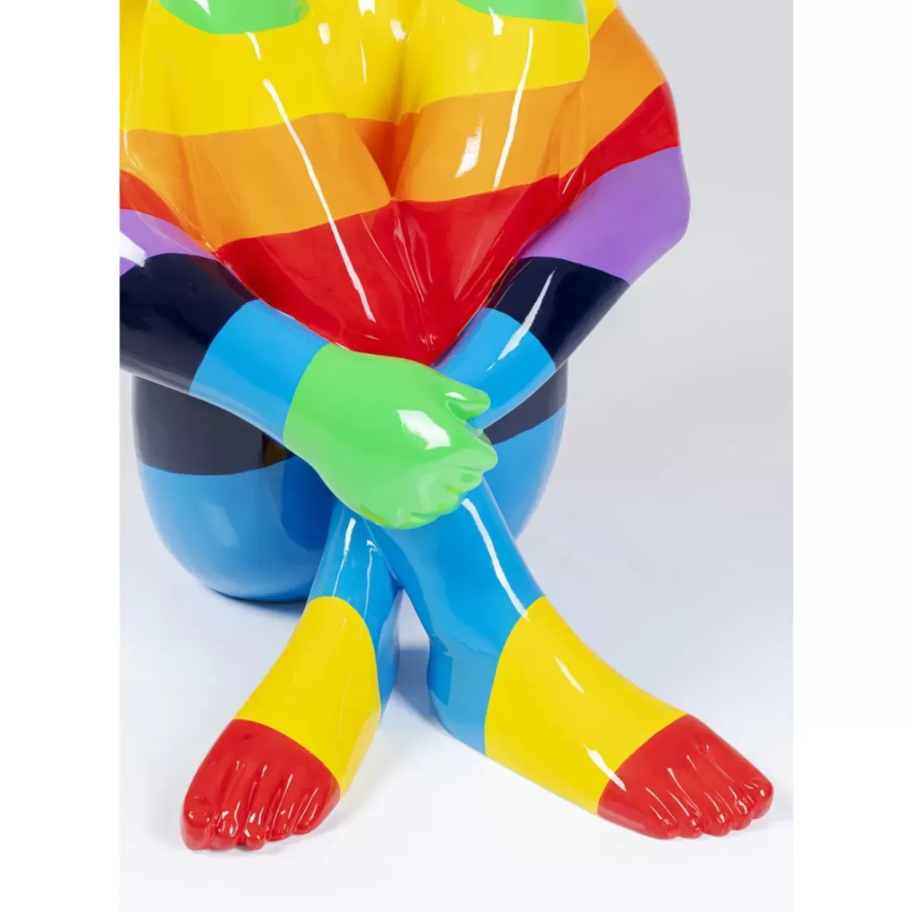Deko & Geschenkartikel-KARE Design Deko Figur Sitting Dog Rainbow 173