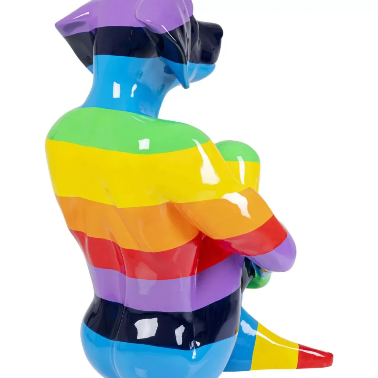Deko & Geschenkartikel-KARE Design Deko Figur Sitting Dog Rainbow 173