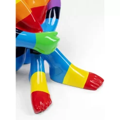 Deko & Geschenkartikel-KARE Design Deko Figur Sitting Dog Rainbow 80
