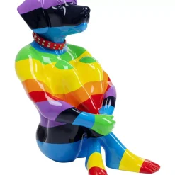 Deko & Geschenkartikel-KARE Design Deko Figur Sitting Dog Rainbow 80