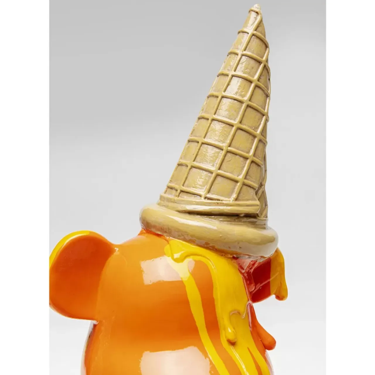 Deko & Geschenkartikel-KARE Design Deko Figur Sitting Gelato Bear Orange 37Cm