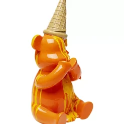 Deko & Geschenkartikel-KARE Design Deko Figur Sitting Gelato Bear Orange 37Cm