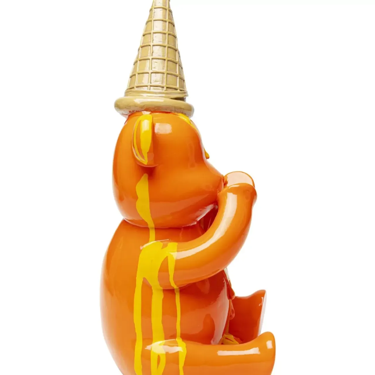 Deko & Geschenkartikel-KARE Design Deko Figur Sitting Gelato Bear Orange 37Cm