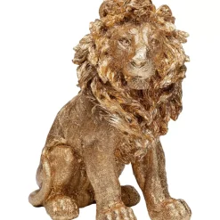 Deko & Geschenkartikel-KARE Design Deko Figur Sitting Lion Gold 42Cm