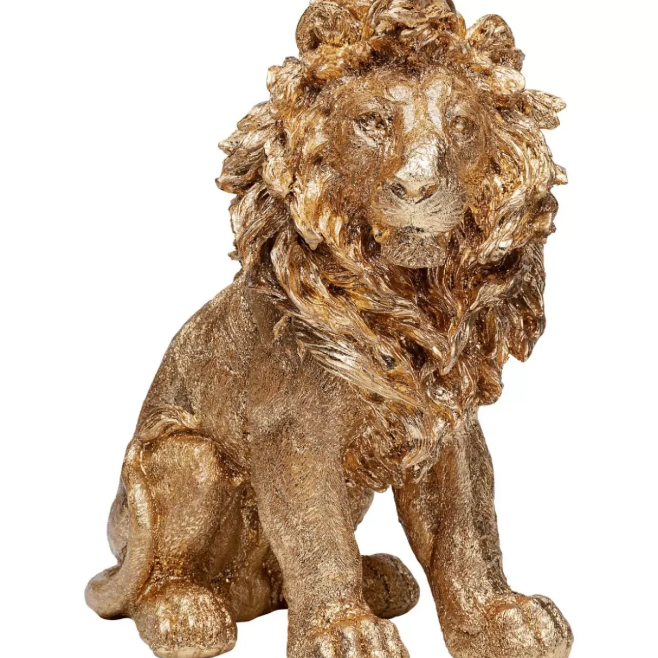 Deko & Geschenkartikel-KARE Design Deko Figur Sitting Lion Gold 42Cm