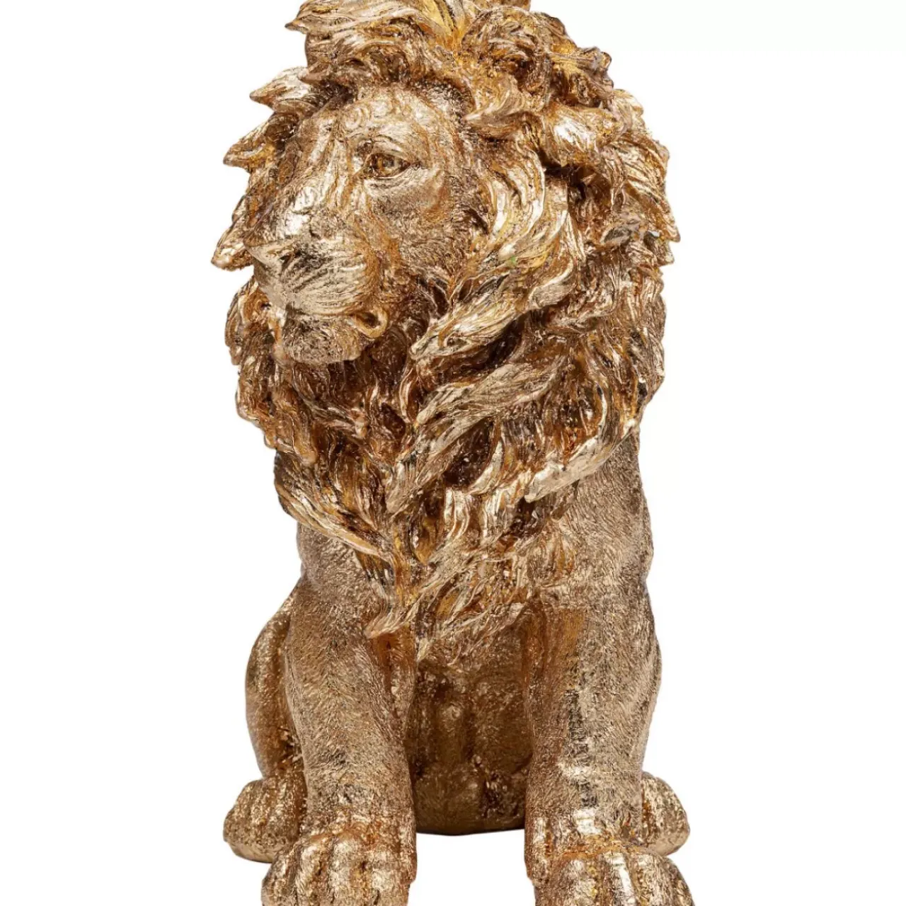 Deko & Geschenkartikel-KARE Design Deko Figur Sitting Lion Gold 42Cm