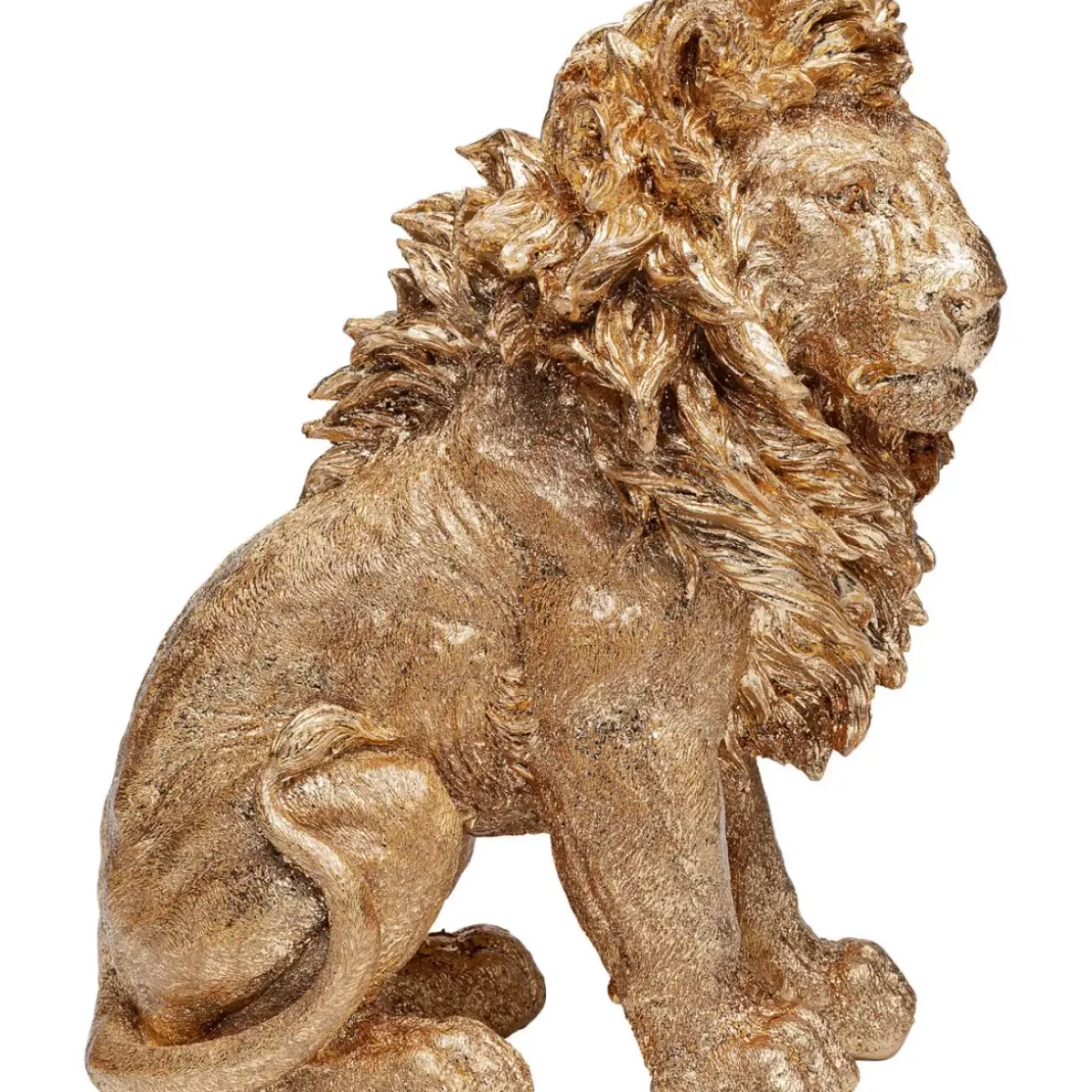 Deko & Geschenkartikel-KARE Design Deko Figur Sitting Lion Gold 42Cm