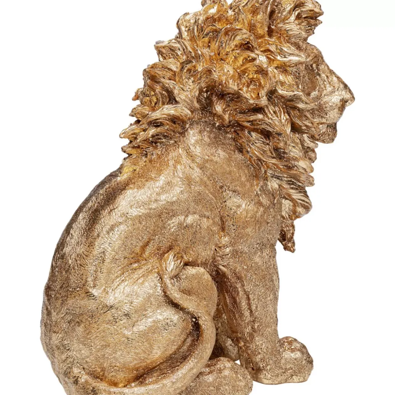 Deko & Geschenkartikel-KARE Design Deko Figur Sitting Lion Gold 42Cm