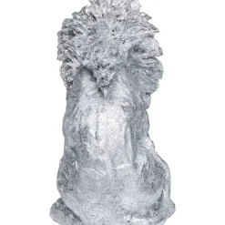 Deko & Geschenkartikel-KARE Design Deko Figur Sitting Lion Silber 42Cm