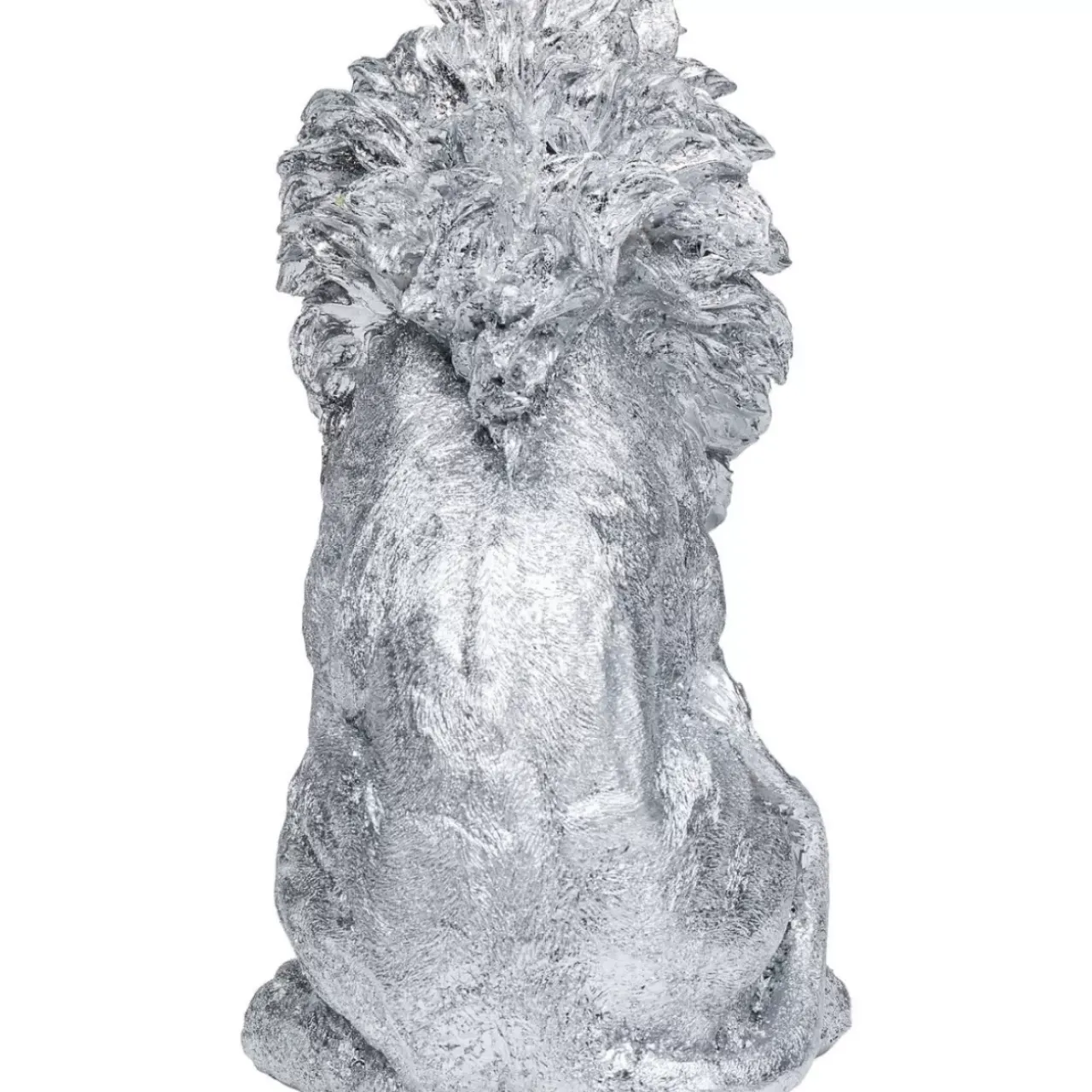 Deko & Geschenkartikel-KARE Design Deko Figur Sitting Lion Silber 42Cm