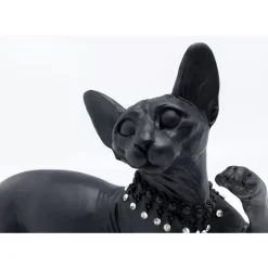 Deko & Geschenkartikel-KARE Design Deko Figur Standing Cat Audrey Schwarz 29Cm