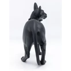 Deko & Geschenkartikel-KARE Design Deko Figur Standing Cat Audrey Schwarz 29Cm
