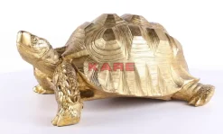 Deko & Geschenkartikel-KARE Design Deko Figur Turtle Gold Gros