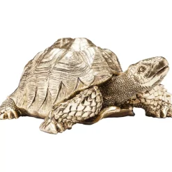 Deko & Geschenkartikel-KARE Design Deko Figur Turtle Gold Klein