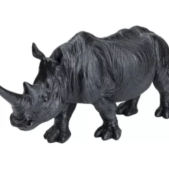 Deko & Geschenkartikel-KARE Design Deko Figur Walking Rhino Schwarz