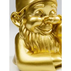Deko & Geschenkartikel-KARE Design Deko Figur Zwerg Gold 21Cm
