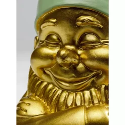 Deko & Geschenkartikel-KARE Design Deko Figur Zwerg Gold Grun 21Cm
