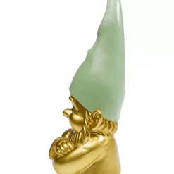 Deko & Geschenkartikel-KARE Design Deko Figur Zwerg Gold Grun 21Cm