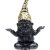 Deko & Geschenkartikel-KARE Design Deko Figur Zwerg Meditation Schwarz Gold 19