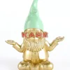 Deko & Geschenkartikel-KARE Design Deko Figur Zwerg Meditation Gold Grun 19Cm