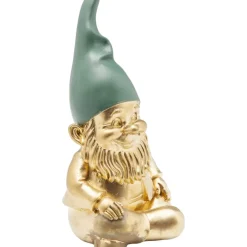 Deko & Geschenkartikel-KARE Design Deko Figur Zwerg Sitting Gold Grun 19Cm