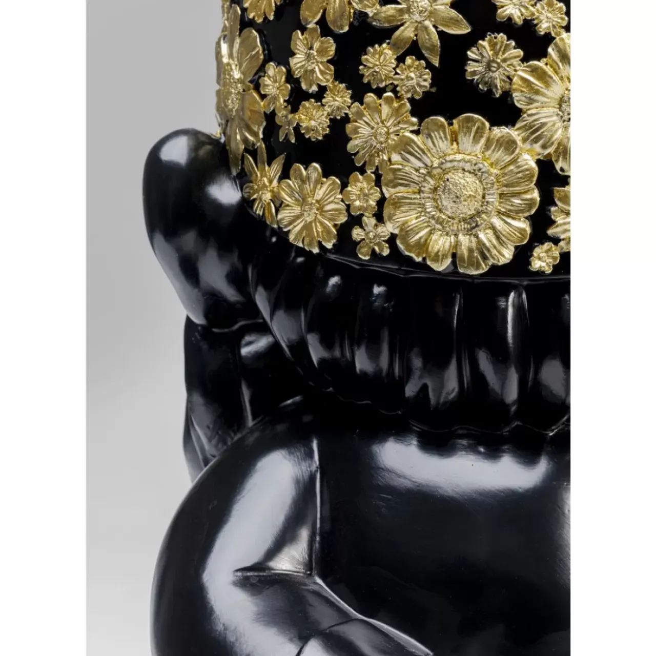 Deko & Geschenkartikel-KARE Design Deko Figur Zwerg Standing Schwarz Gold 61Cm