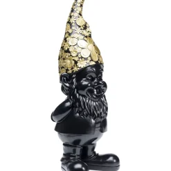 Deko & Geschenkartikel-KARE Design Deko Figur Zwerg Standing Schwarz Gold 61Cm