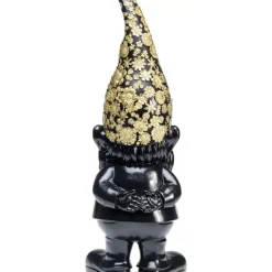 Deko & Geschenkartikel-KARE Design Deko Figur Zwerg Standing Schwarz Gold 61Cm