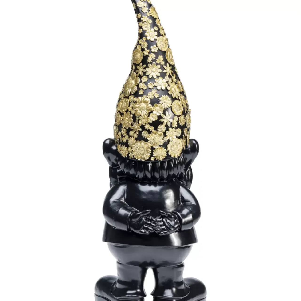 Deko & Geschenkartikel-KARE Design Deko Figur Zwerg Standing Schwarz Gold 61Cm