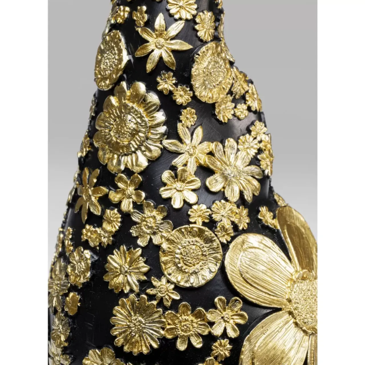 Deko & Geschenkartikel-KARE Design Deko Figur Zwerg Standing Schwarz Gold 46Cm