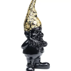 Deko & Geschenkartikel-KARE Design Deko Figur Zwerg Standing Schwarz Gold 46Cm