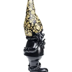 Deko & Geschenkartikel-KARE Design Deko Figur Zwerg Standing Schwarz Gold 46Cm