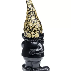 Deko & Geschenkartikel-KARE Design Deko Figur Zwerg Standing Schwarz Gold 46Cm