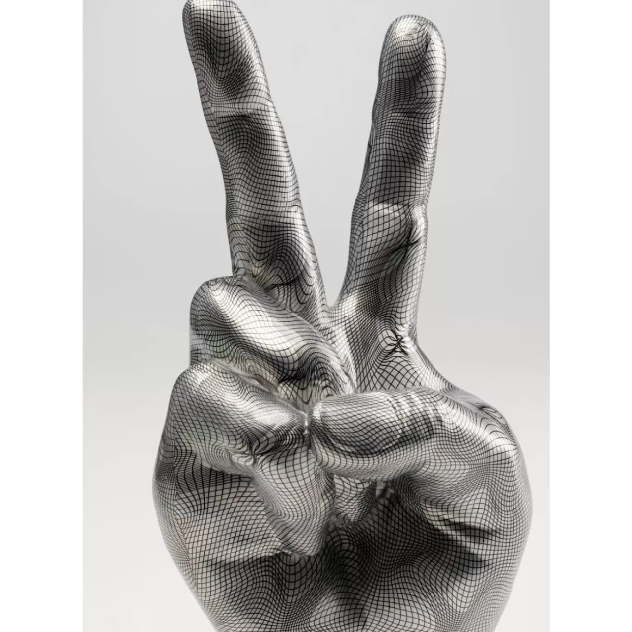 Deko & Geschenkartikel-KARE Design Deko Hand Victory Grau