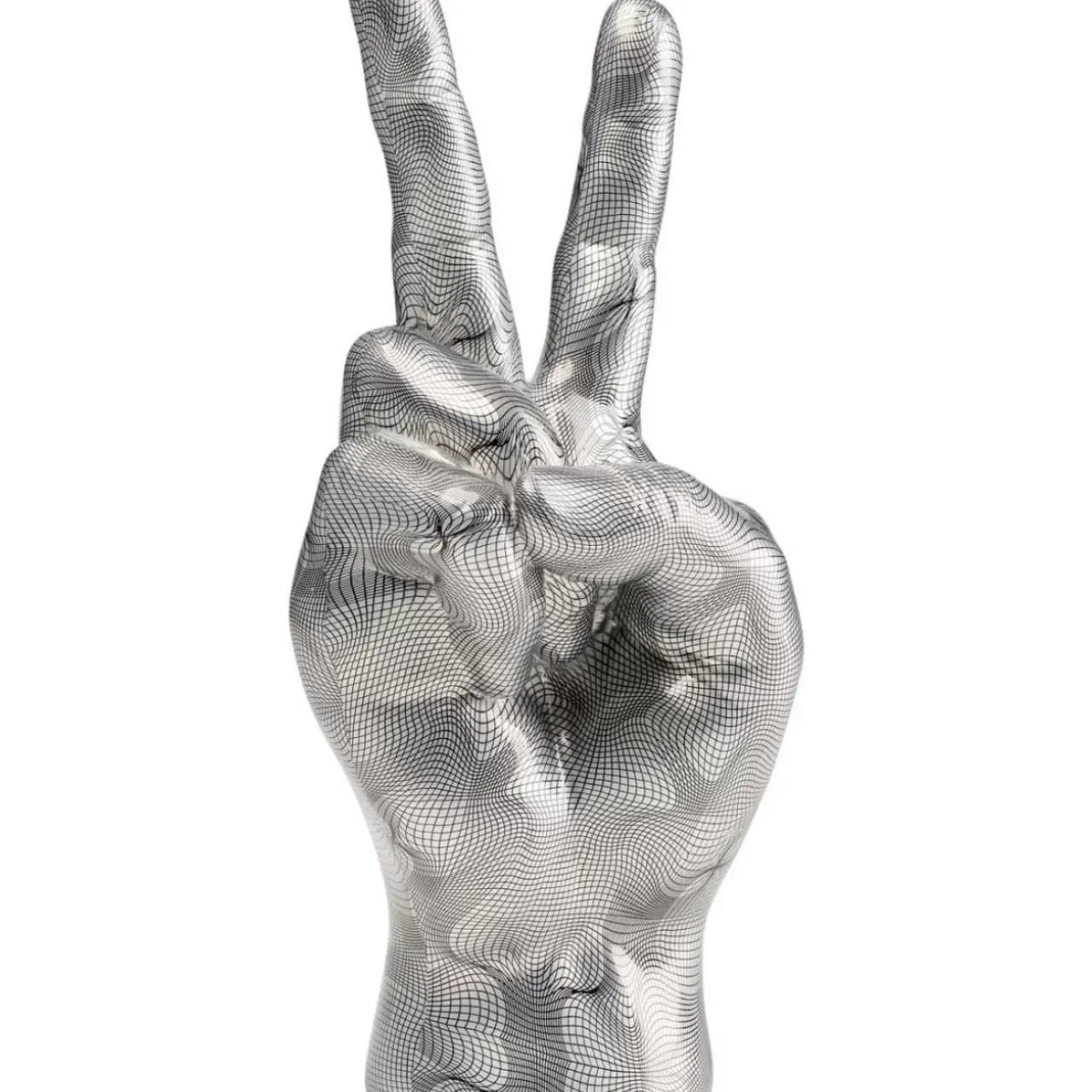 Deko & Geschenkartikel-KARE Design Deko Hand Victory Grau