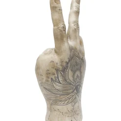 Deko & Geschenkartikel-KARE Design Deko Hand Victory Tattoo Eye 36Cm
