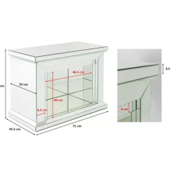 Kleinmöbel & Sonstiges-KARE Design Deko Kamin Crystal 71X70Cm