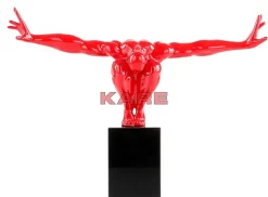 Deko & Geschenkartikel-KARE Design Deko Objekt Athlet Rot