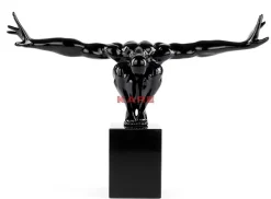 Deko & Geschenkartikel-KARE Design Deko Objekt Athlet Schwarz