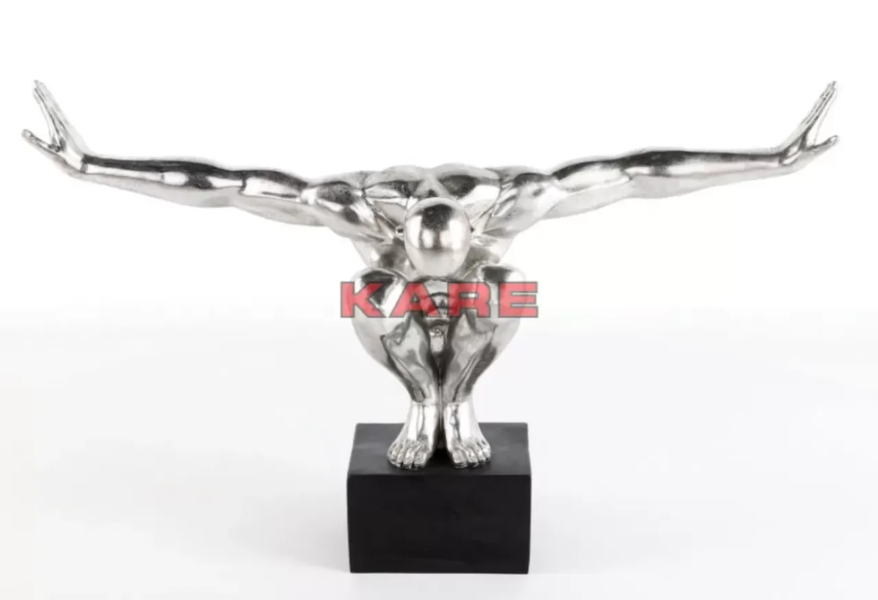 Deko & Geschenkartikel-KARE Design Deko Objekt Athlete Xl Silber