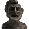 Deko & Geschenkartikel-KARE Design Deko Objekt Bearded Man Anthrazit 11Cm