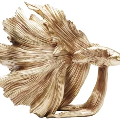 Deko & Geschenkartikel-KARE Design Deko Objekt Betta Fish Gold Klein