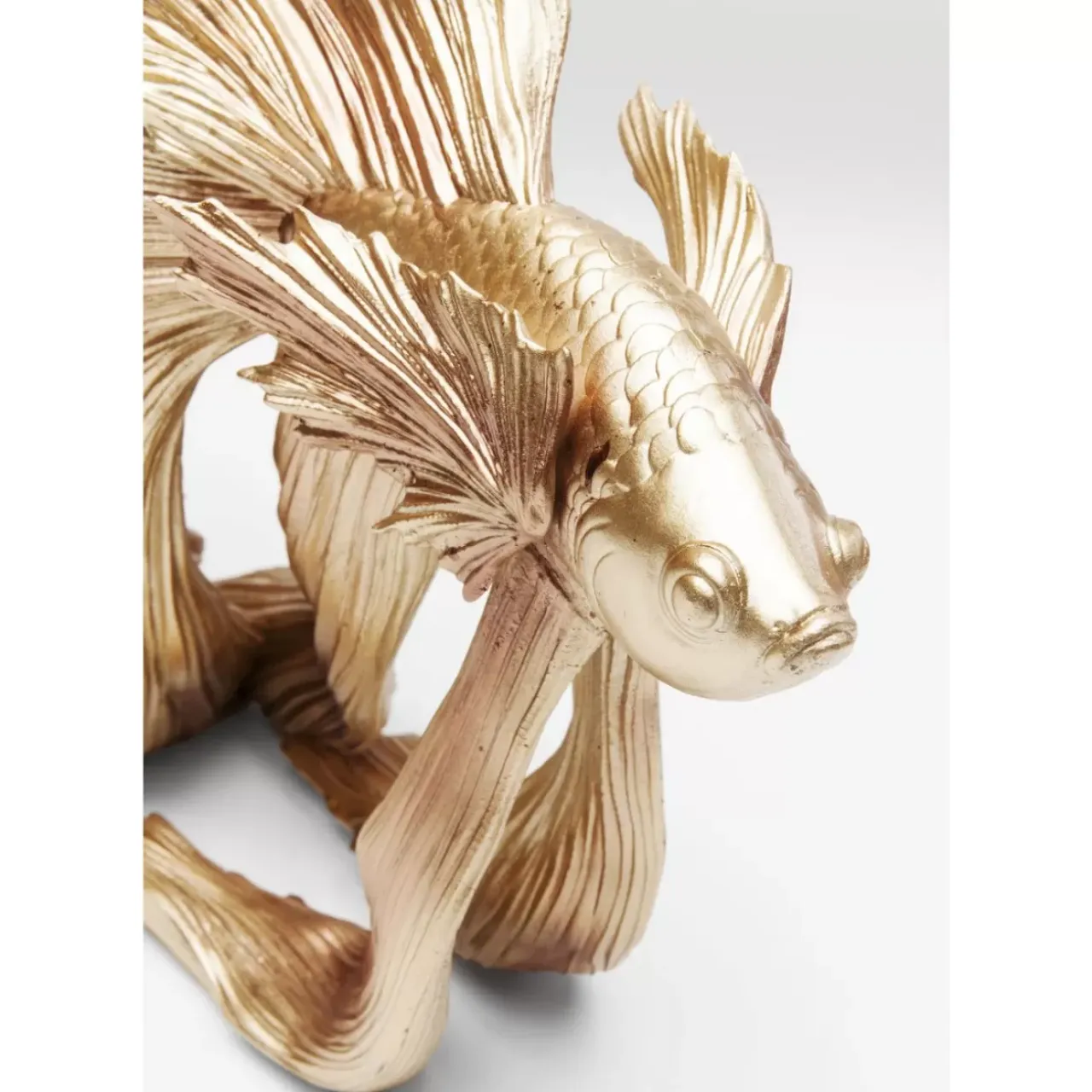 Deko & Geschenkartikel-KARE Design Deko Objekt Betta Fish Gold Klein