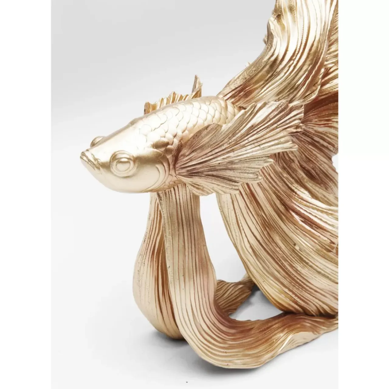 Deko & Geschenkartikel-KARE Design Deko Objekt Betta Fish Gold Klein