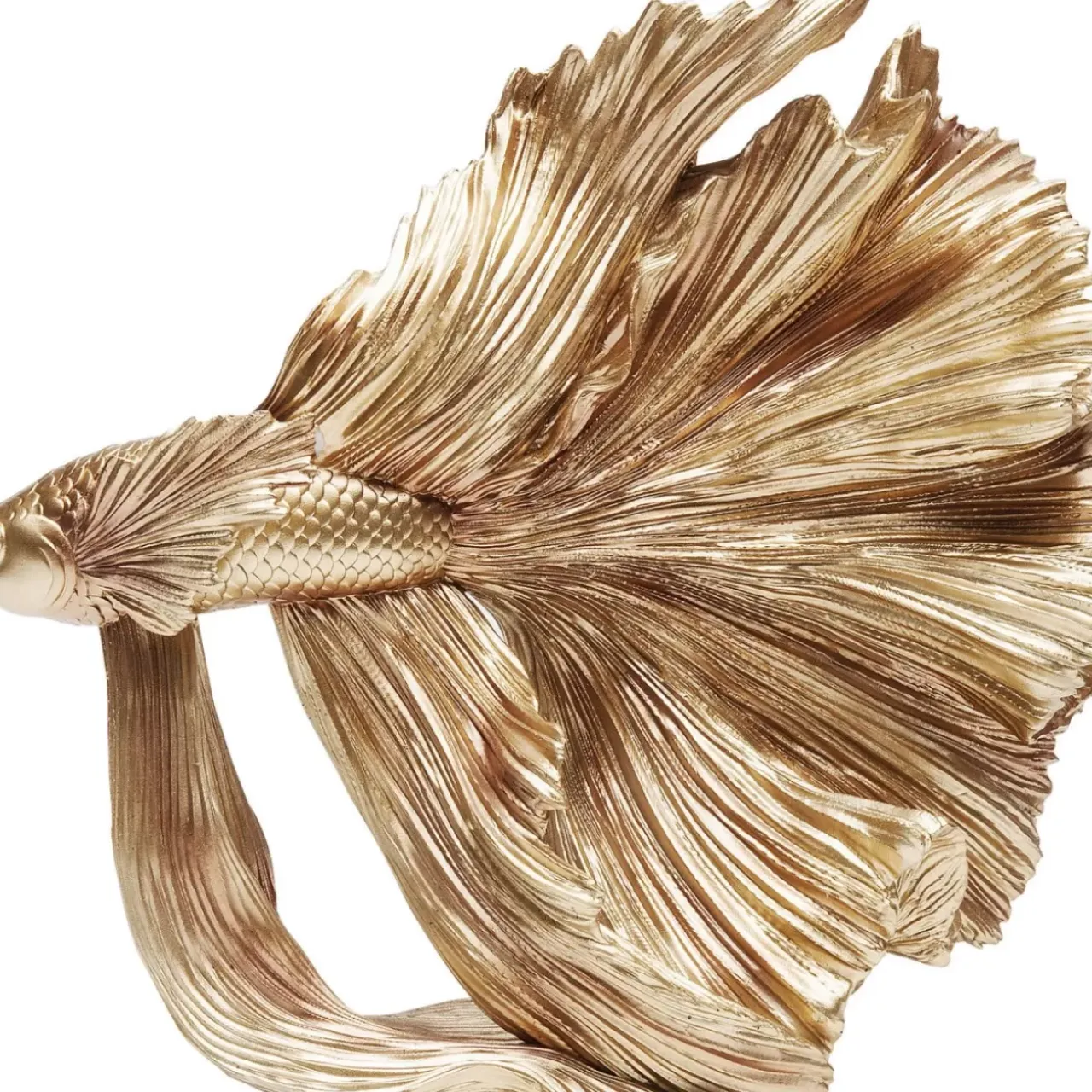 Deko & Geschenkartikel-KARE Design Deko Objekt Betta Fish Gold Klein
