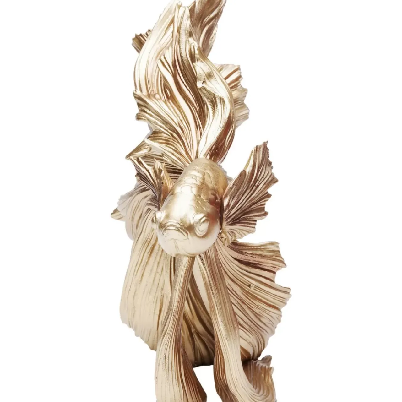 Deko & Geschenkartikel-KARE Design Deko Objekt Betta Fish Gold Klein